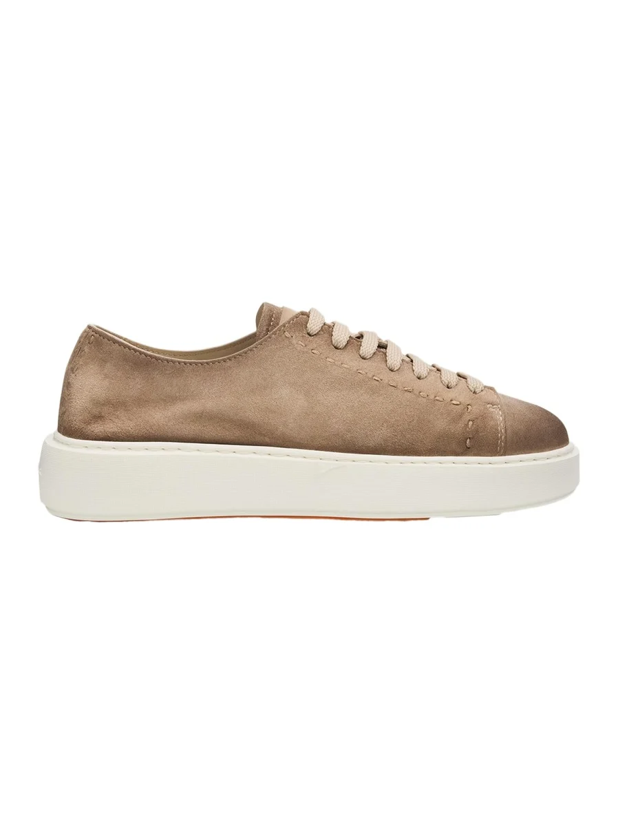 Clean Icon Suede Low-Top Sneakers