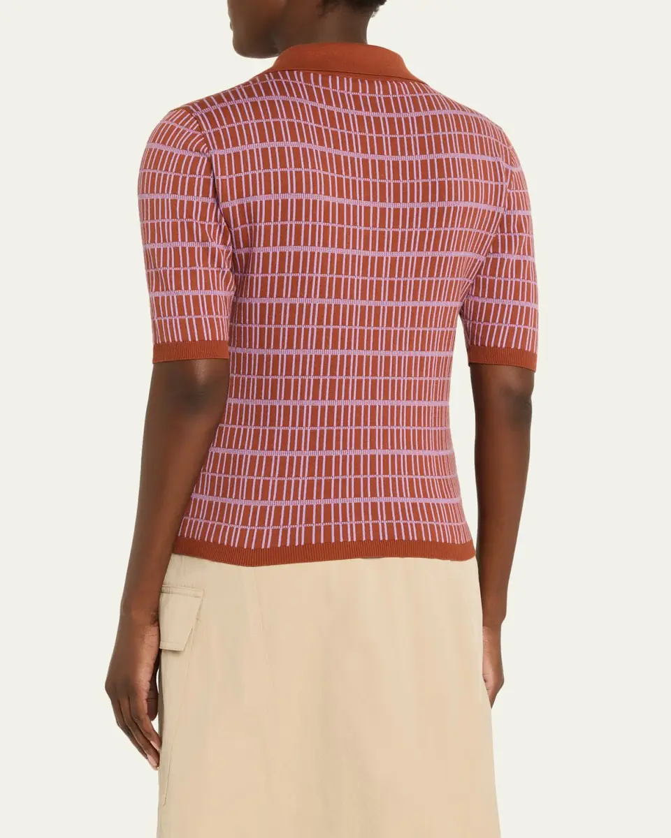 Plan C Check Short-Sleeve Polo Shirt | Thumbnail 3 Plan C Check Short-Sleeve Polo Shirt | Thumbnail 3