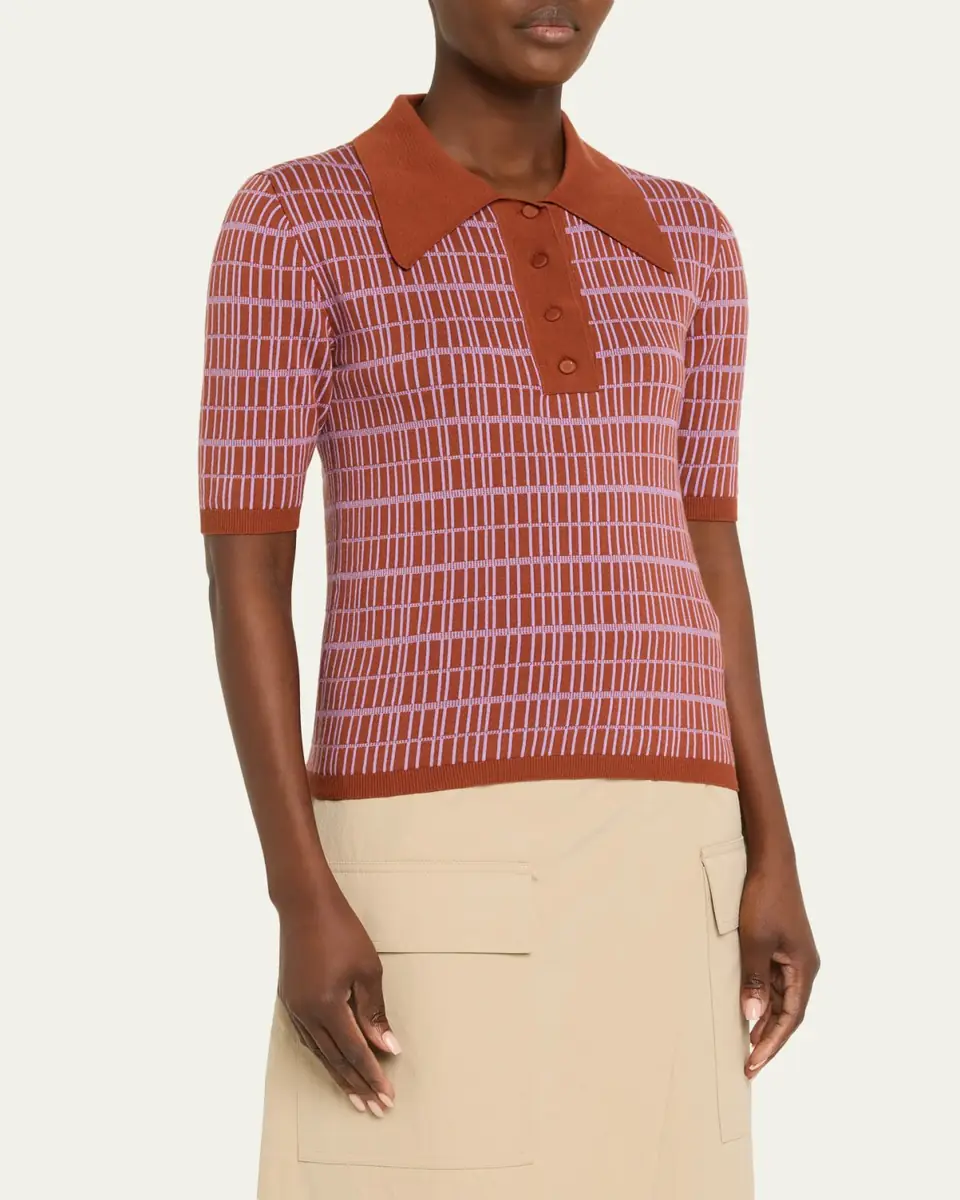 Plan C Check Short-Sleeve Polo Shirt | Thumbnail 4 Plan C Check Short-Sleeve Polo Shirt | Thumbnail 4