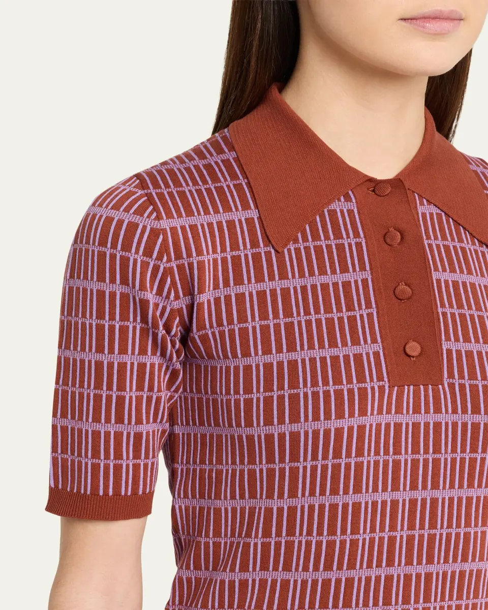 Plan C Check Short-Sleeve Polo Shirt | Thumbnail 5 Plan C Check Short-Sleeve Polo Shirt | Thumbnail 5