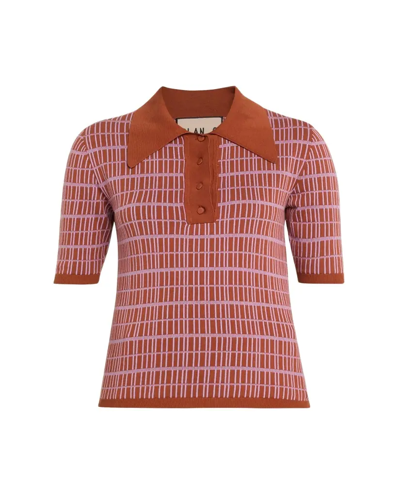 Check Short-Sleeve Polo Shirt Check Short-Sleeve Polo Shirt