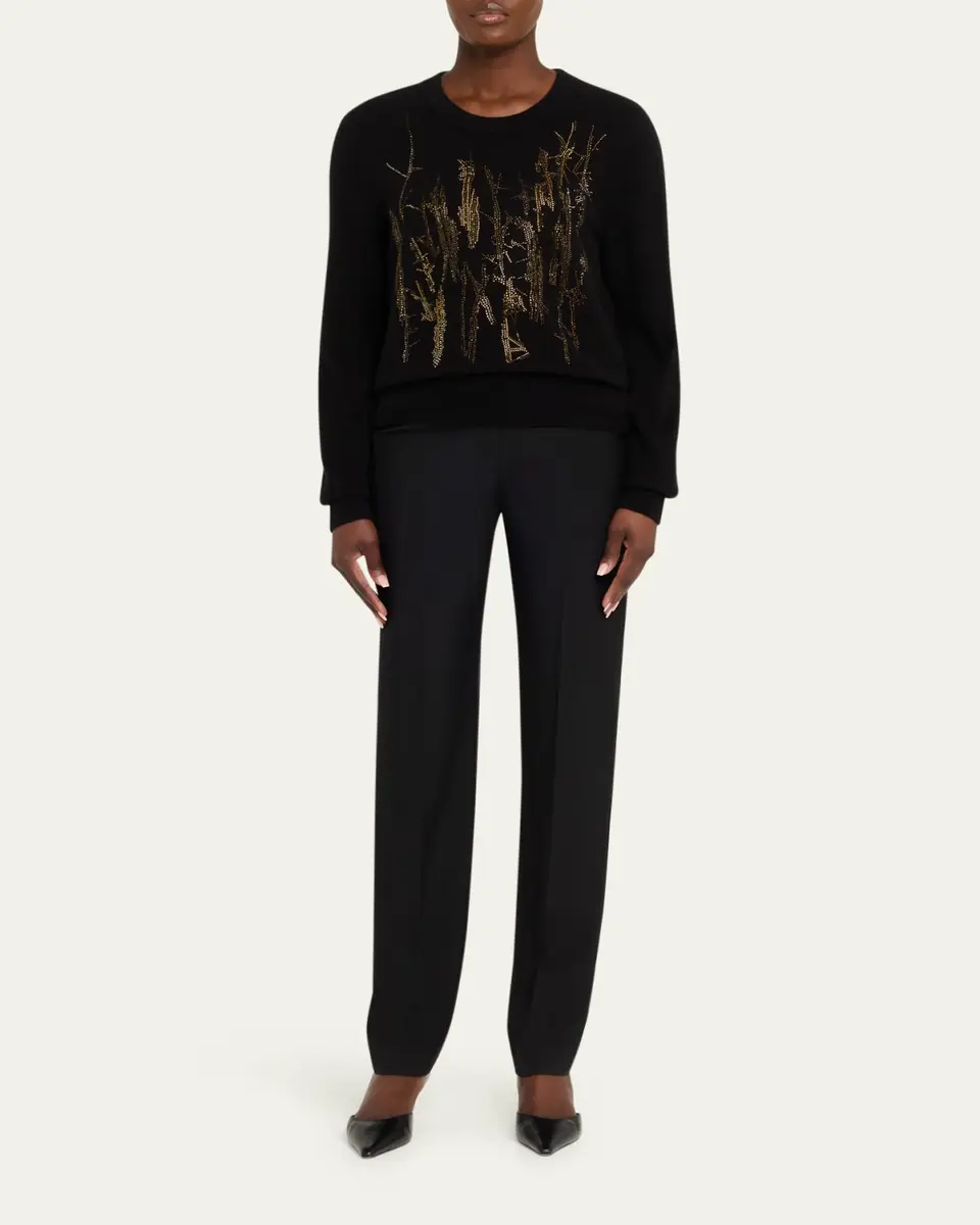 Libertine Crown Of Thorns Cashmere Crewneck Sweater | Thumbnail 2 Libertine Crown Of Thorns Cashmere Crewneck Sweater | Thumbnail 2