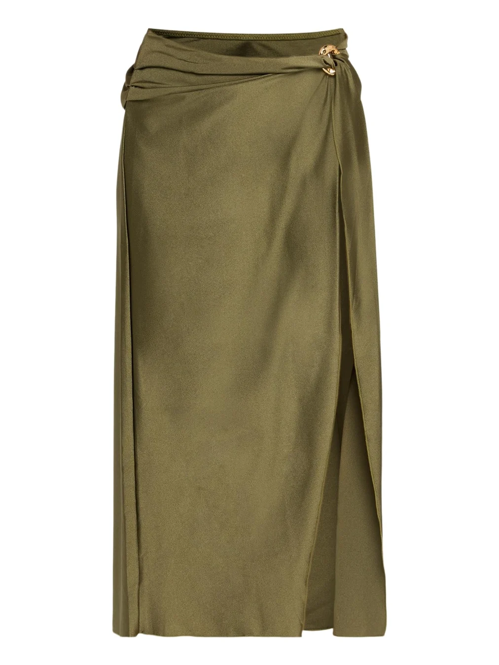 Kora Satin Wrap Midi Skirt Kora Satin Wrap Midi Skirt