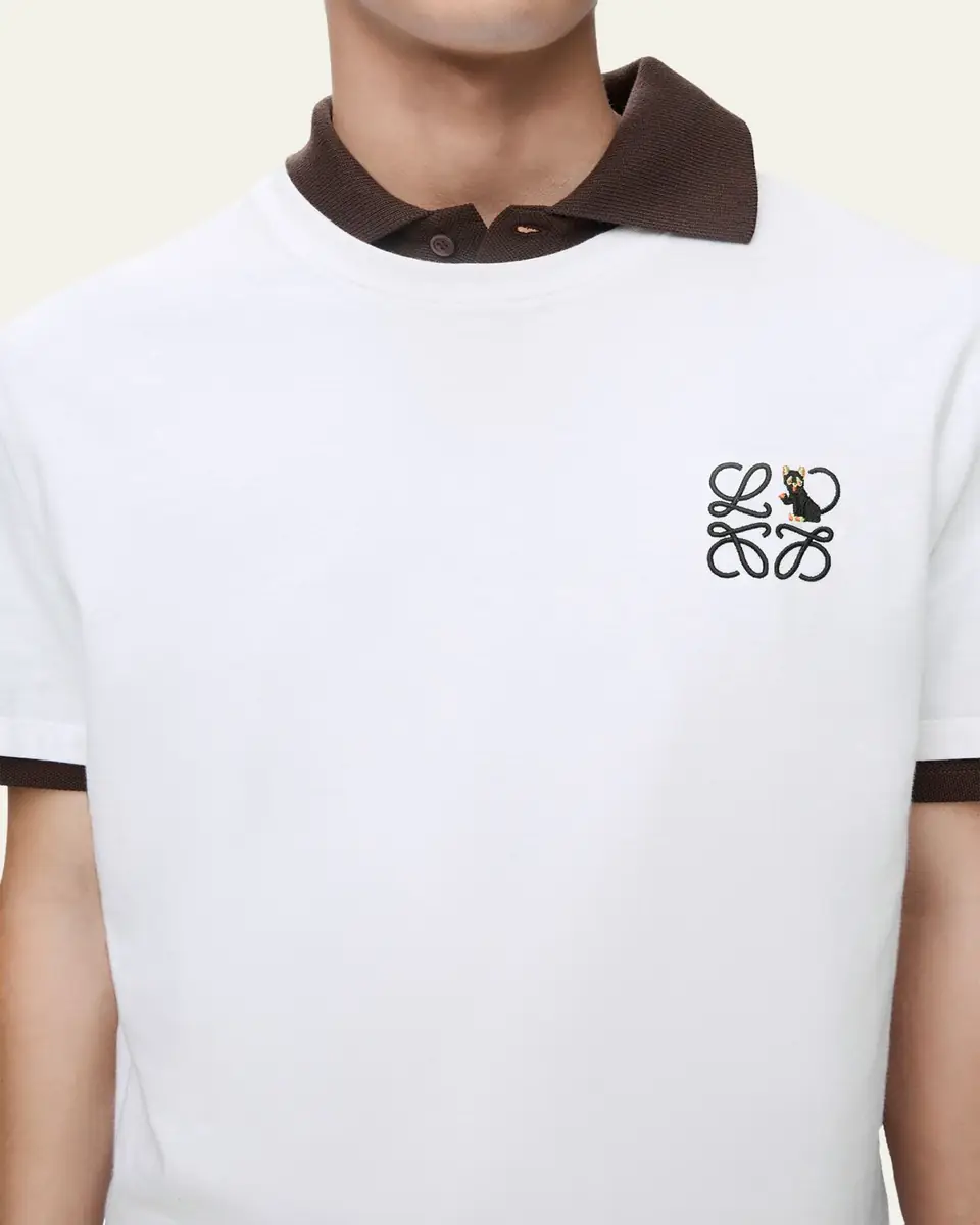 Loewe Men's Anagram Relaxed Fit T-Shirt | Thumbnail 5 Loewe Men's Anagram Relaxed Fit T-Shirt | Thumbnail 5