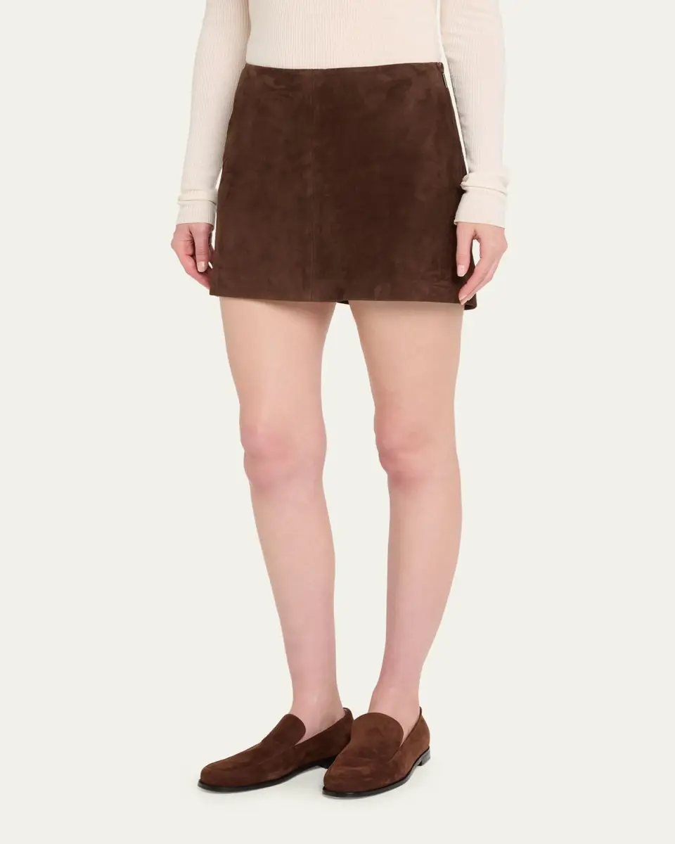 ARMA Melody A-Line Suede Mini Skirt | Thumbnail 4 ARMA Melody A-Line Suede Mini Skirt | Thumbnail 4