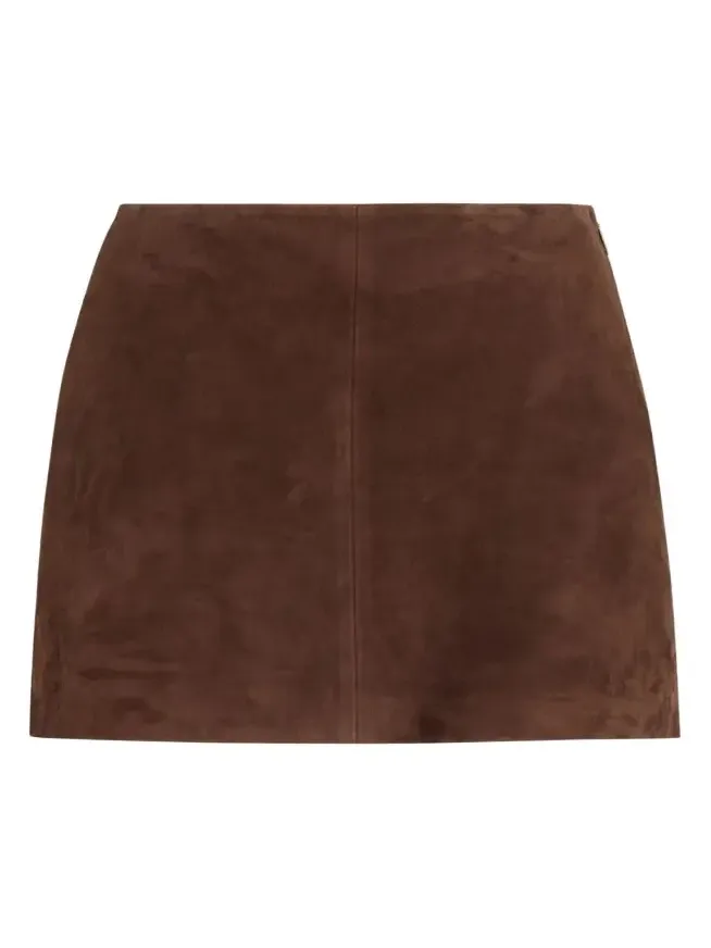 Melody A-Line Suede Mini Skirt Melody A-Line Suede Mini Skirt