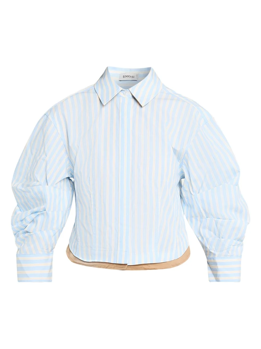 Simkhai Boone Stripe Combo Shirt