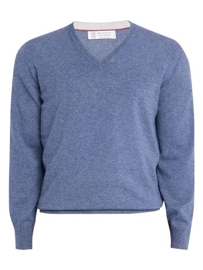 Men's Cashmere Knit V-Neck Sweater Men's Cashmere Knit V-Neck Sweater