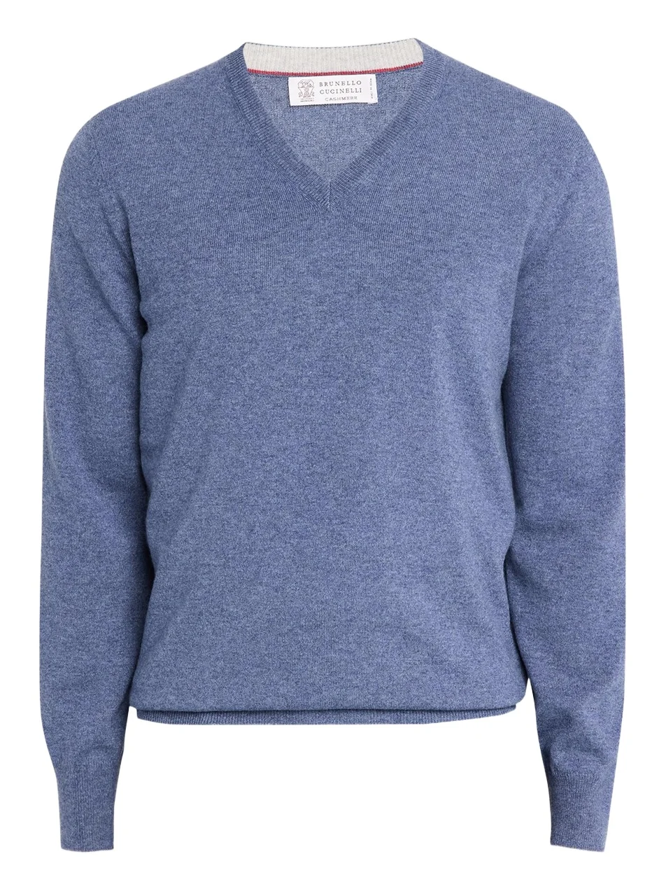 Men's Cashmere Knit V-Neck Sweater Men's Cashmere Knit V-Neck Sweater