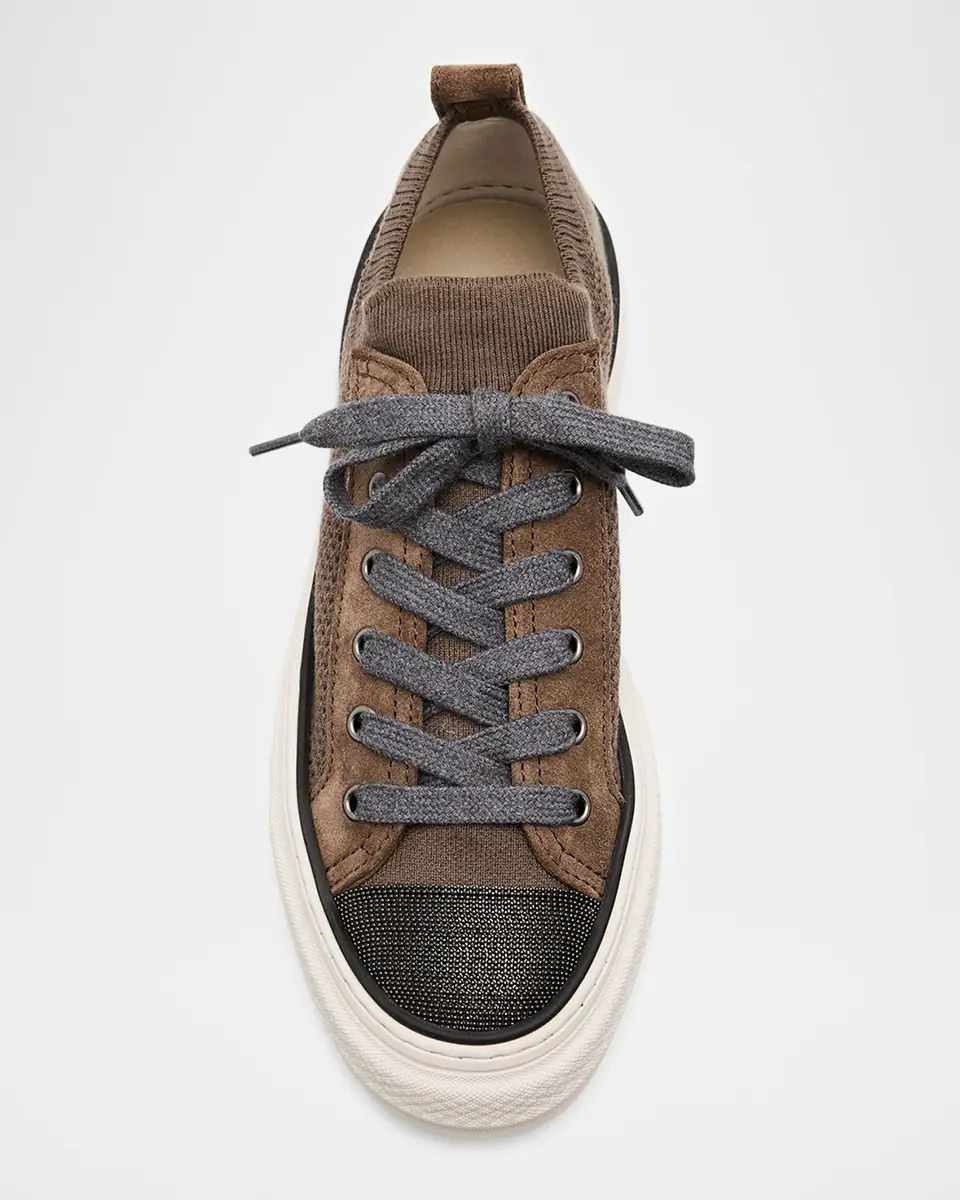 Brunello Cucinelli Monili Knit Low-Top Sneakers | Thumbnail 5 Brunello Cucinelli Monili Knit Low-Top Sneakers | Thumbnail 5