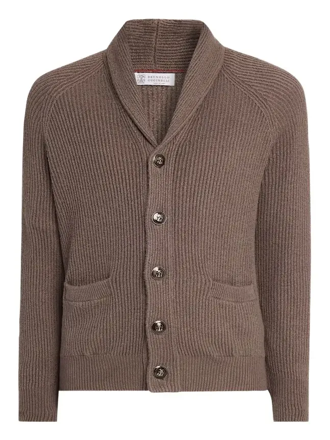 Men's Cotton Rib Shawl Cardigan Men's Cotton Rib Shawl Cardigan