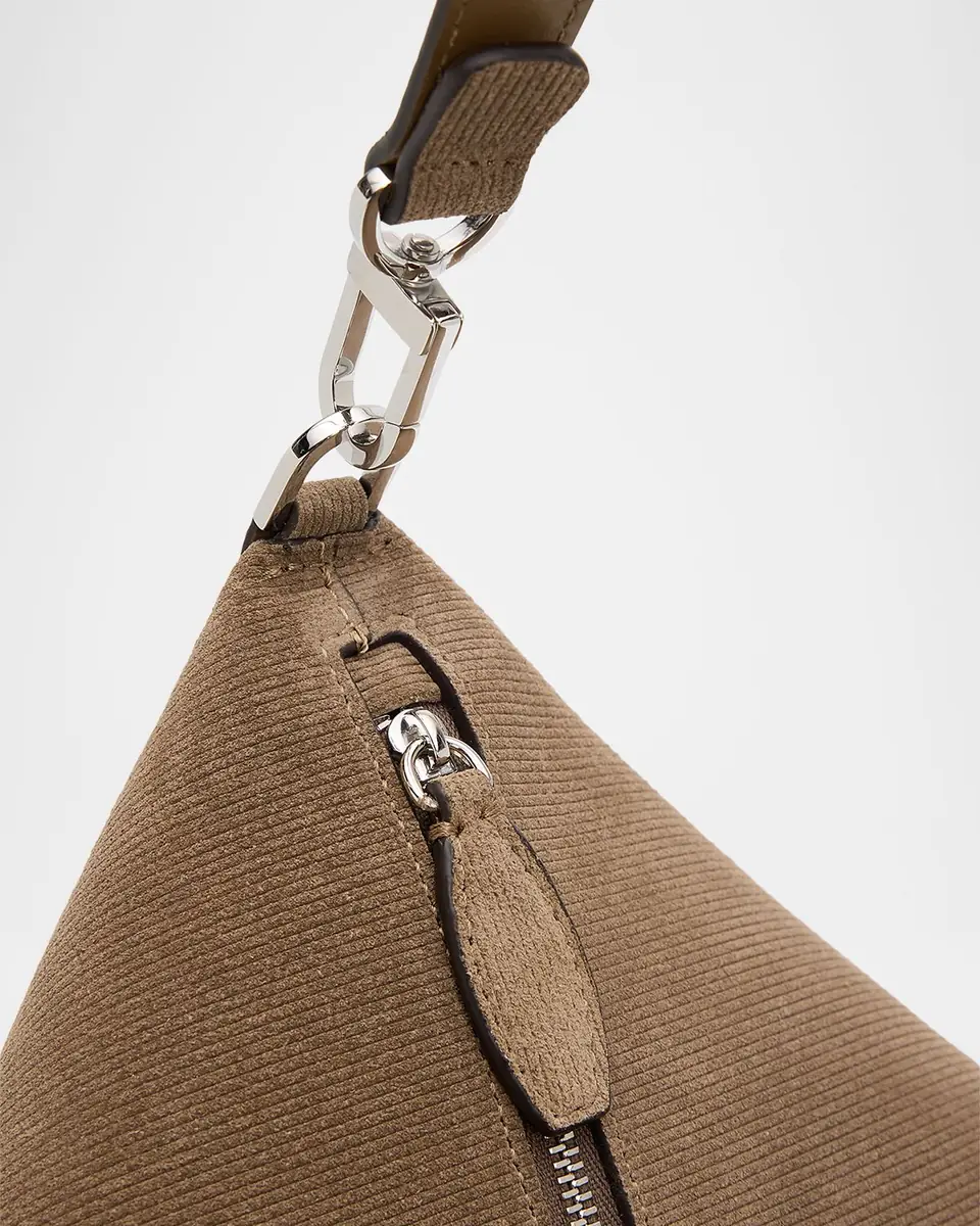 Toteme Medium Bevel Corduroy-Effect Suede Shoulder Bag | Thumbnail 10 Toteme Medium Bevel Corduroy-Effect Suede Shoulder Bag | Thumbnail 10