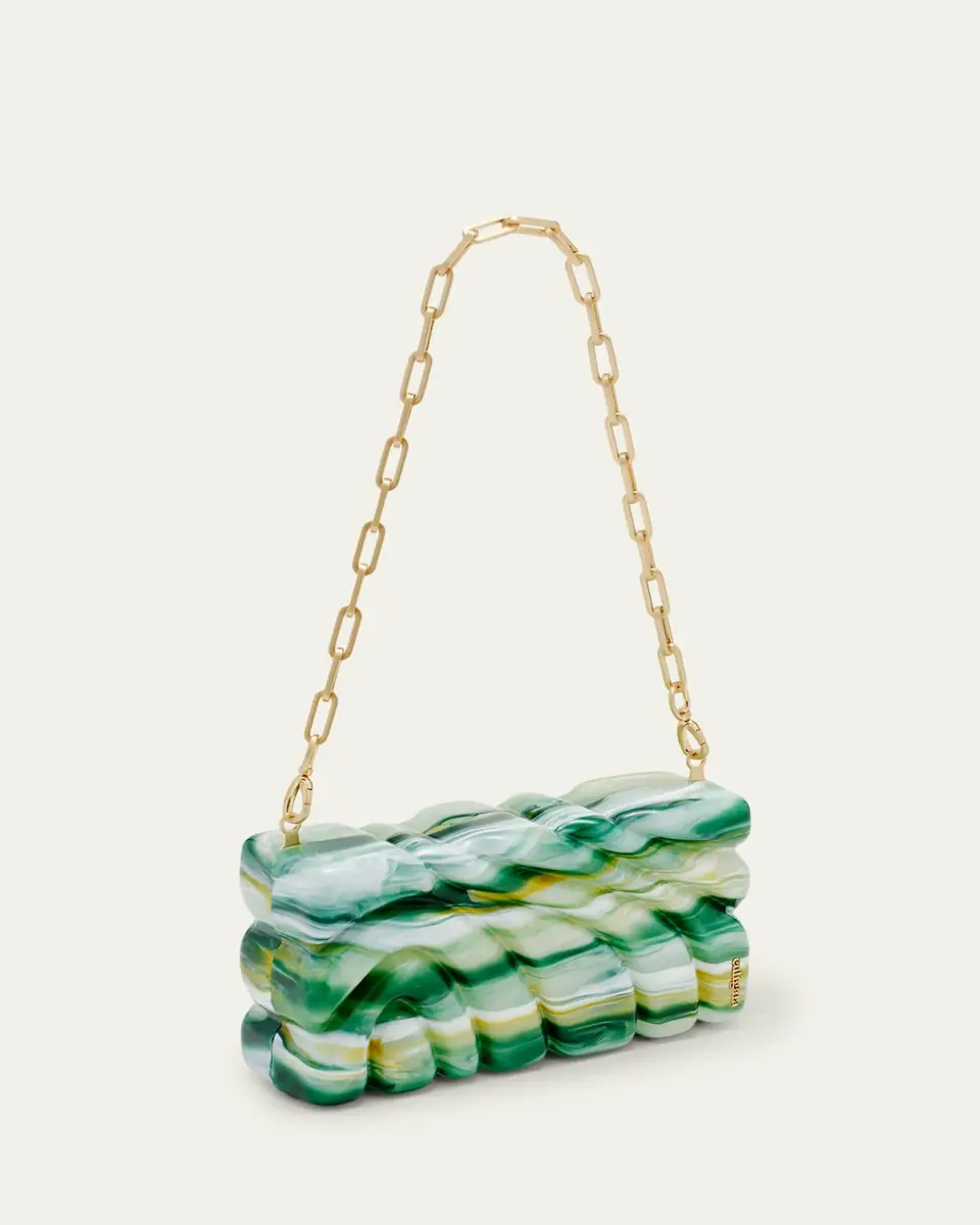 Cult Gaia Aura Marbled Acrylic Clutch | Thumbnail 2