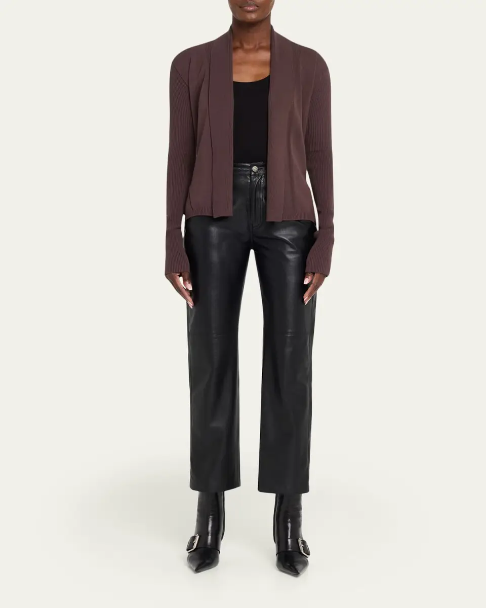 Rick Owens Naska Rib Knit Open Cardigan | Thumbnail 2 Rick Owens Naska Rib Knit Open Cardigan | Thumbnail 2