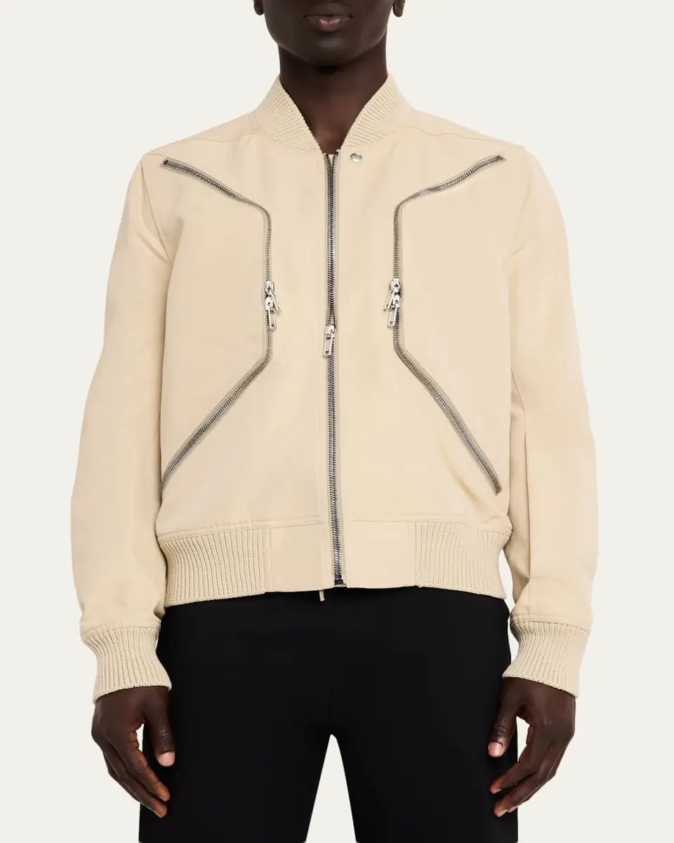 Rick Owens Men's Heizer Flight Blomber Jacket | Thumbnail 4 Rick Owens Men's Heizer Flight Blomber Jacket | Thumbnail 4