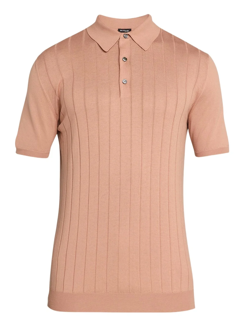 Men's Wide Rib Sea Island Cotton Polo Sweater Men's Wide Rib Sea Island Cotton Polo Sweater