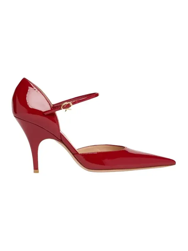 95mm Sofia Patent Leather d'Orsay Pumps 95mm Sofia Patent Leather d'Orsay Pumps