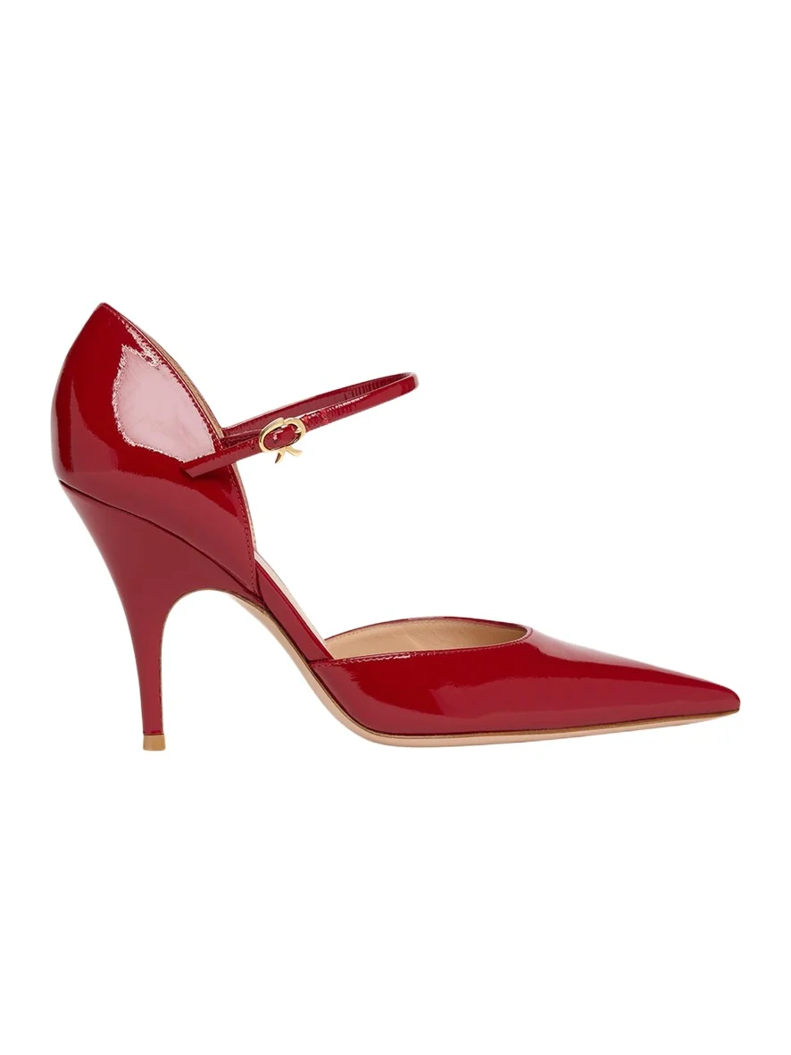 95mm Sofia Patent Leather d'Orsay Pumps 95mm Sofia Patent Leather d'Orsay Pumps