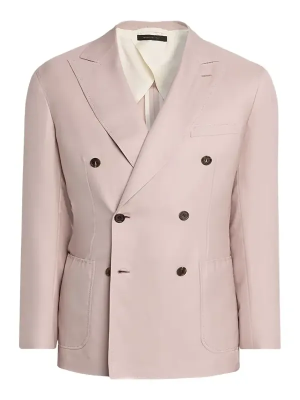 Men's Soffio Cashmere Double-Breasted Jacket Men's Soffio Cashmere Double-Breasted Jacket