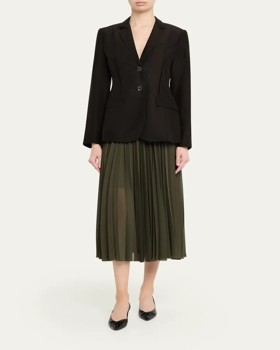 Jason Wu Collection Single-Breasted Washed Twill Jacket | Thumbnail 2