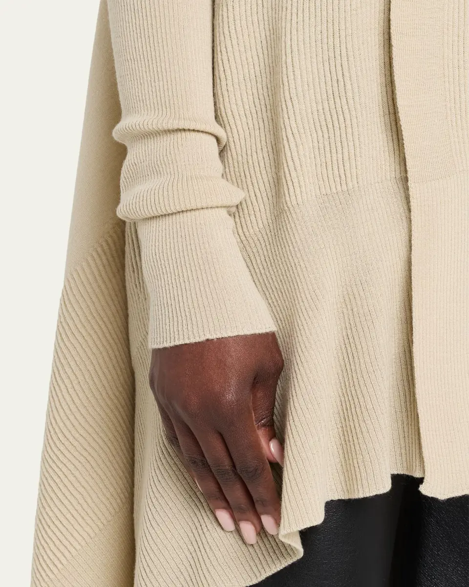 Rick Owens Wool Rib Wrap Cardigan | Thumbnail 5