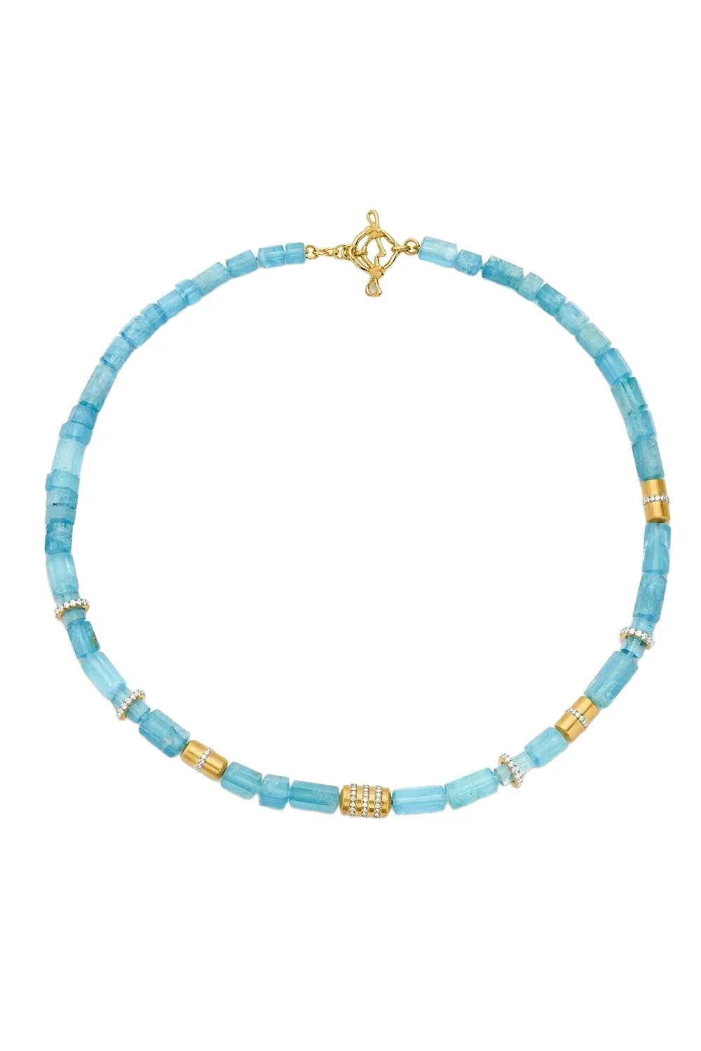 Aquamarine Beaded Necklace Aquamarine Beaded Necklace