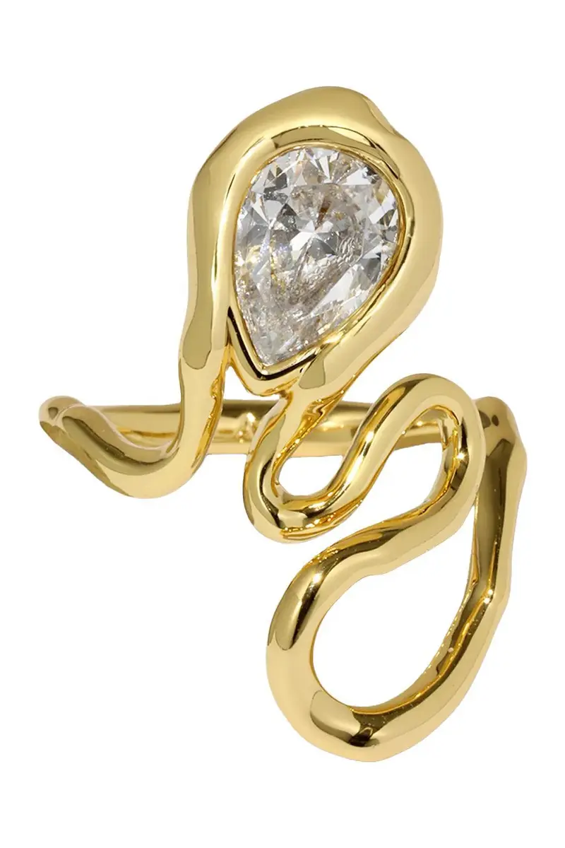 ALEXIS BITTAR Crystal Asterales Floating Vine Ring | Image 1 ALEXIS BITTAR Crystal Asterales Floating Vine Ring | Image 1