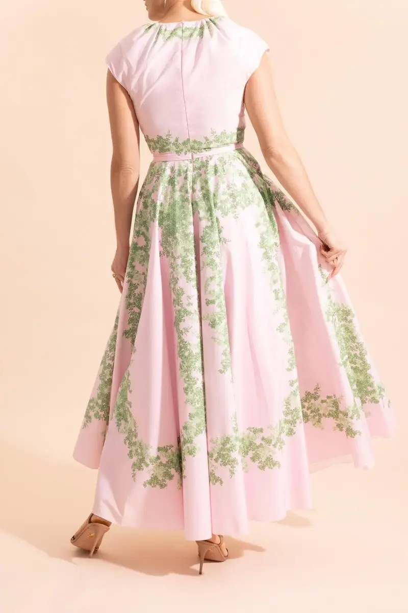 Giambattista Valli Floral Cap Sleeve Garland Dress | Thumbnail 4