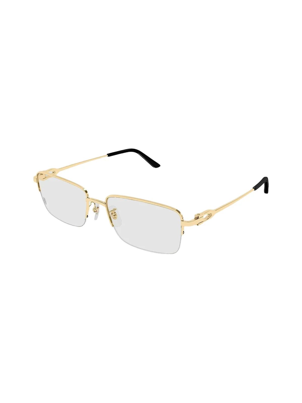 Men's C Décor 24K-Gold-Plated Rectangular Optical Glasses