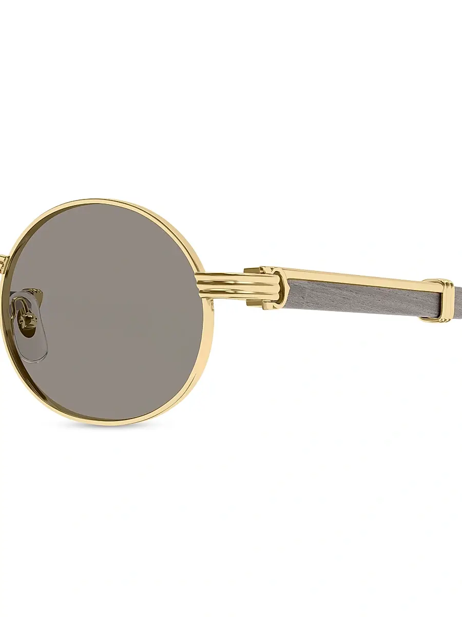 Cartier Men's Première de 53MM 24K-Gold-Plated Oval Sunglasses | Thumbnail 3 Cartier Men's Première de 53MM 24K-Gold-Plated Oval Sunglasses | Thumbnail 3