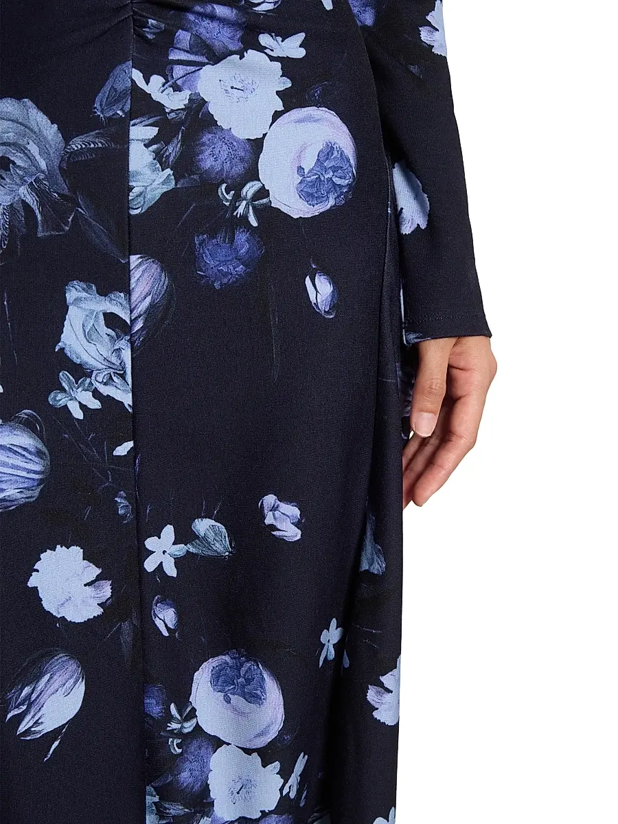 Erdem Women's Floral Gathered Midi-Dress | Thumbnail 7 Erdem Women's Floral Gathered Midi-Dress | Thumbnail 7