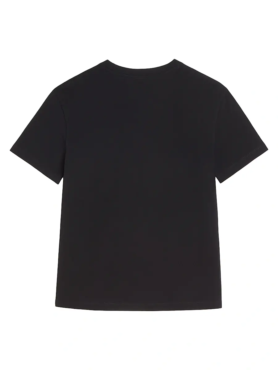 Valentino Men's Cotton T-Shirt with VGold - Black | Thumbnail 2 Valentino Men's Cotton T-Shirt with VGold - Black | Thumbnail 2
