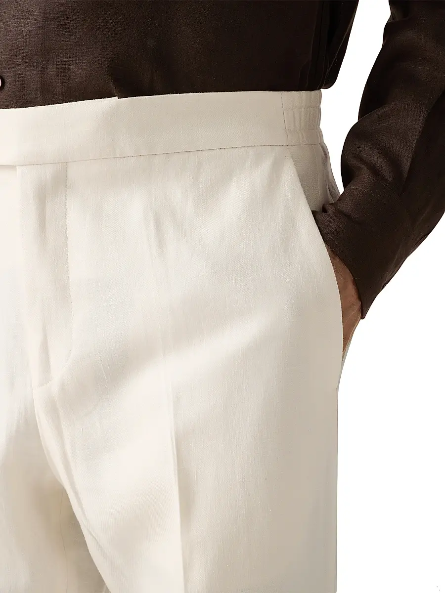 Zegna Men's Oasi Lino Pants | Thumbnail 5 Zegna Men's Oasi Lino Pants | Thumbnail 5