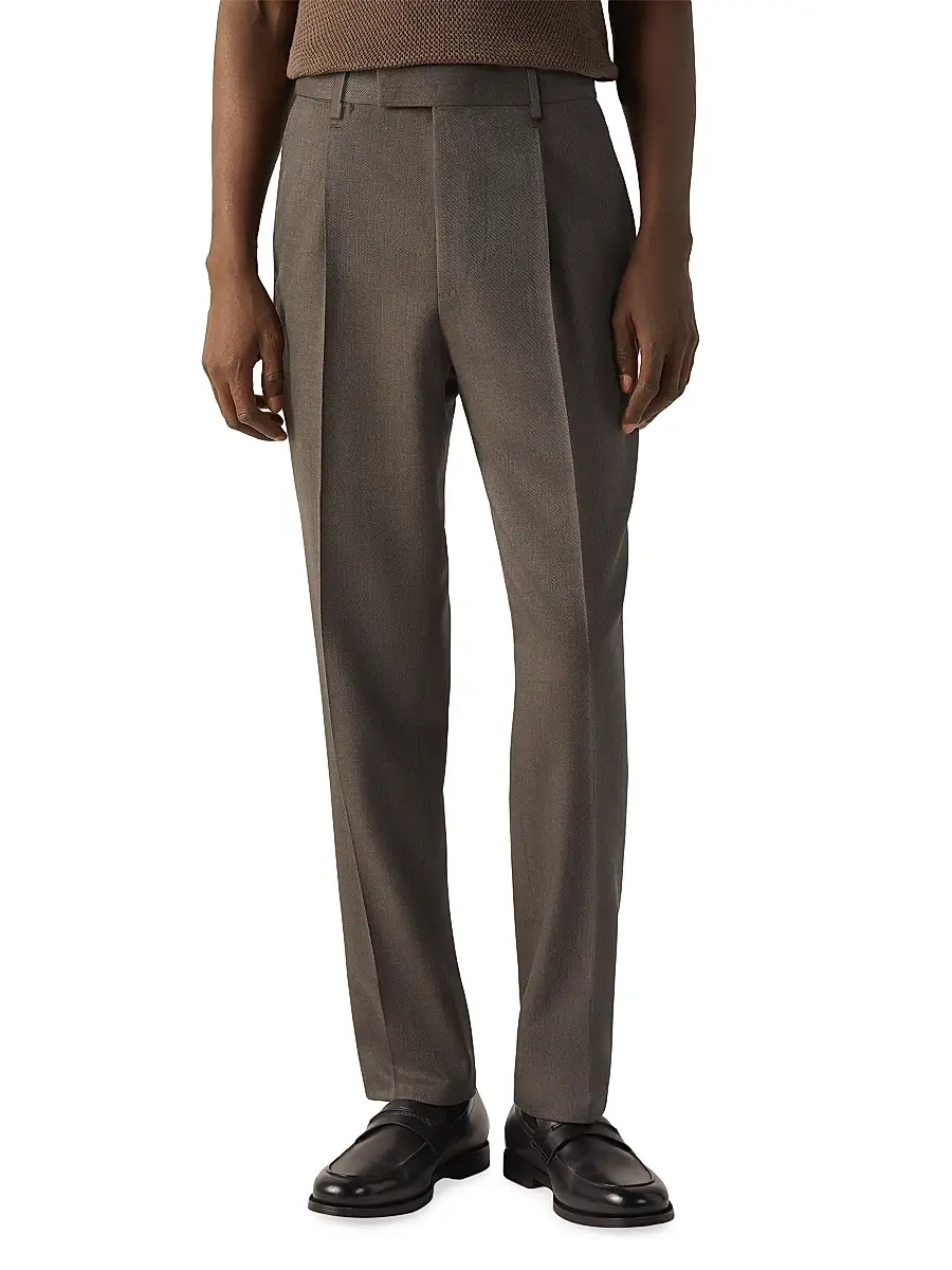Zegna Men's 15milmil15 Wool and Silk Pants | Thumbnail 2 Zegna Men's 15milmil15 Wool and Silk Pants | Thumbnail 2