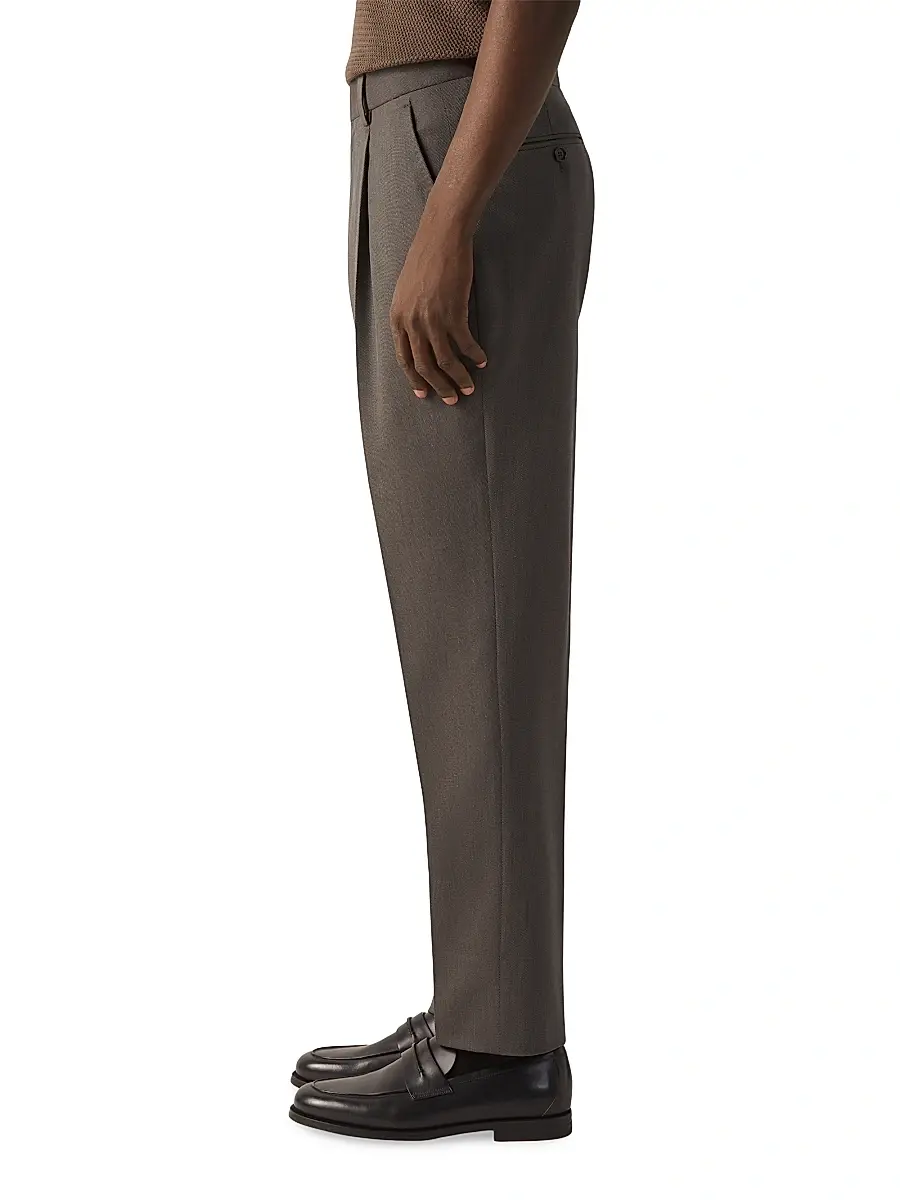 Zegna Men's 15milmil15 Wool and Silk Pants | Thumbnail 3 Zegna Men's 15milmil15 Wool and Silk Pants | Thumbnail 3