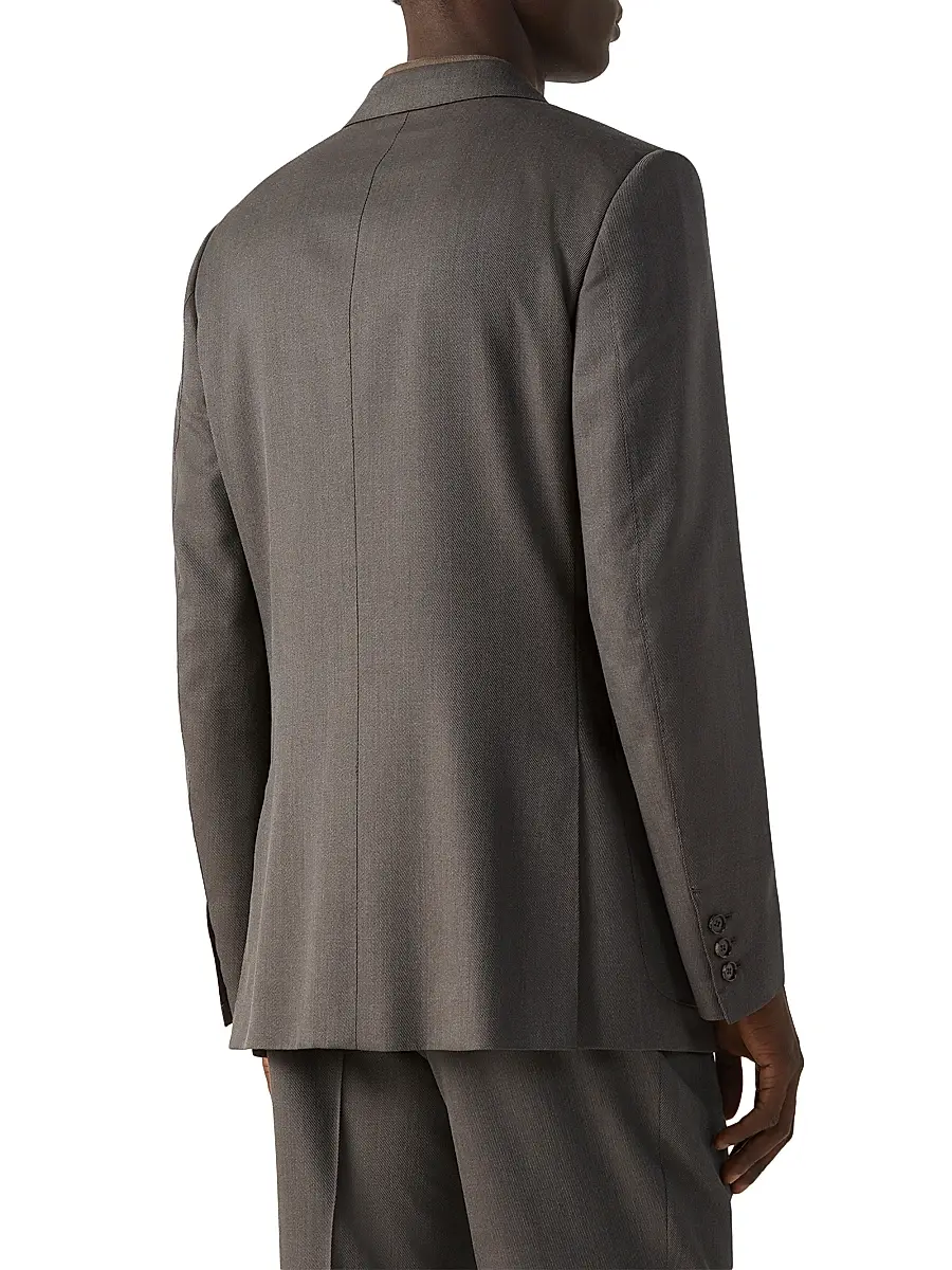 Zegna Men's Wool and Silk Jacket | Thumbnail 3 Zegna Men's Wool and Silk Jacket | Thumbnail 3