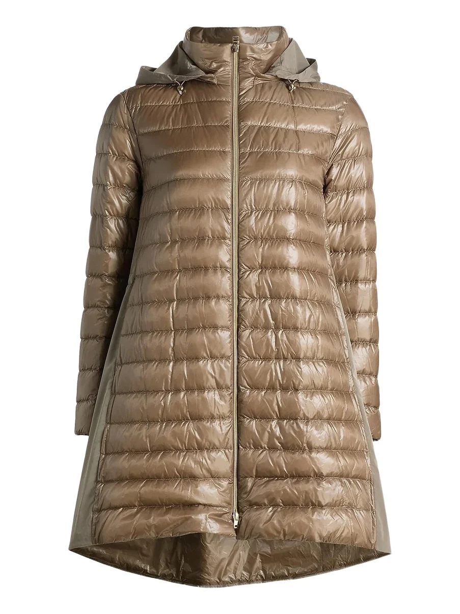 Women's Shiny Nylon High-Low Jacket Women's Shiny Nylon High-Low Jacket