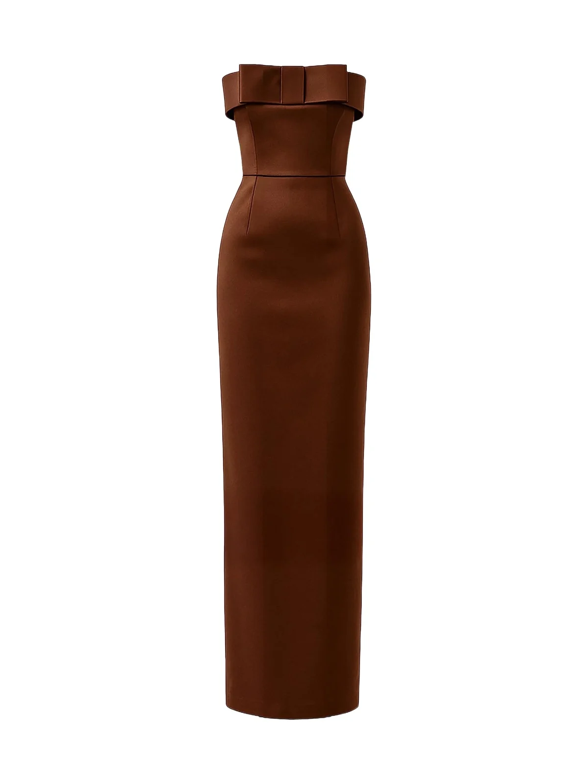 The New Arrivals Ilkyaz Ozel Women's Sisu Baba Au Rhum Bow-Detail Satin Gown