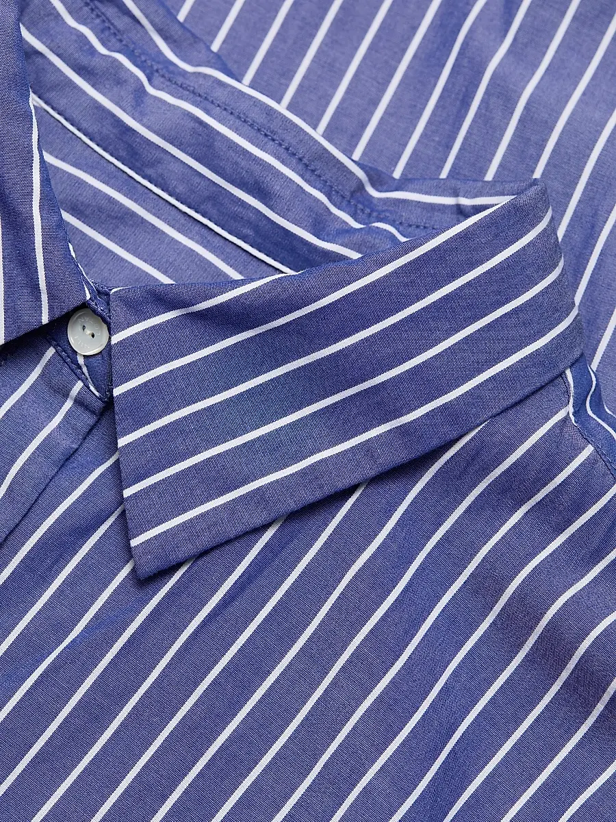 Nili Lotan Women's Mina Striped Cotton Shirtdress | Thumbnail 7 Nili Lotan Women's Mina Striped Cotton Shirtdress | Thumbnail 7