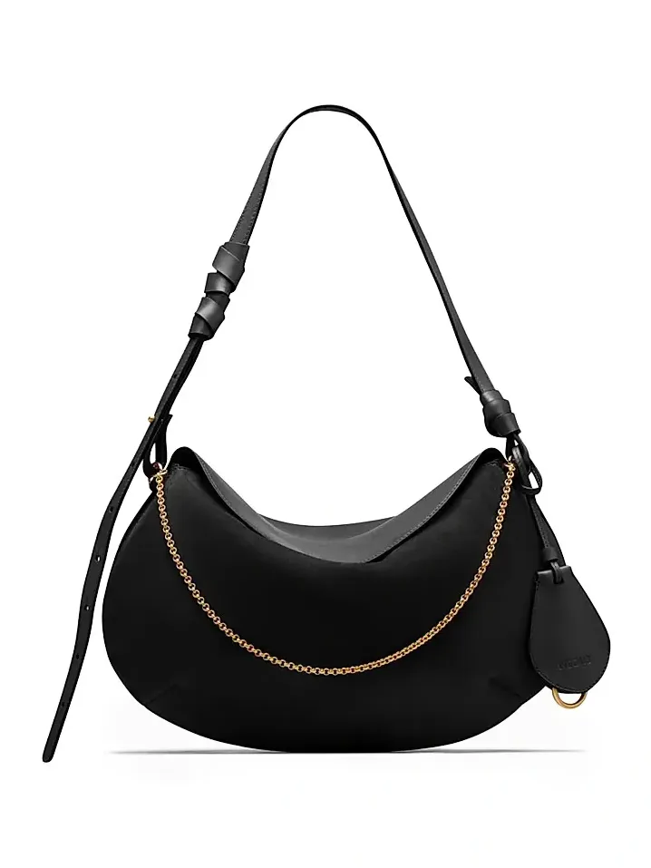 Women's Libra Suede & Leather Shoulder Bag Women's Libra Suede & Leather Shoulder Bag