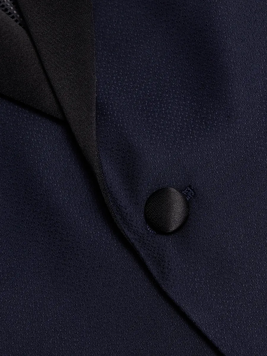 Emporio Armani Men's Solid Stretch-Virgin Wool Tuxedo | Thumbnail 7 Emporio Armani Men's Solid Stretch-Virgin Wool Tuxedo | Thumbnail 7
