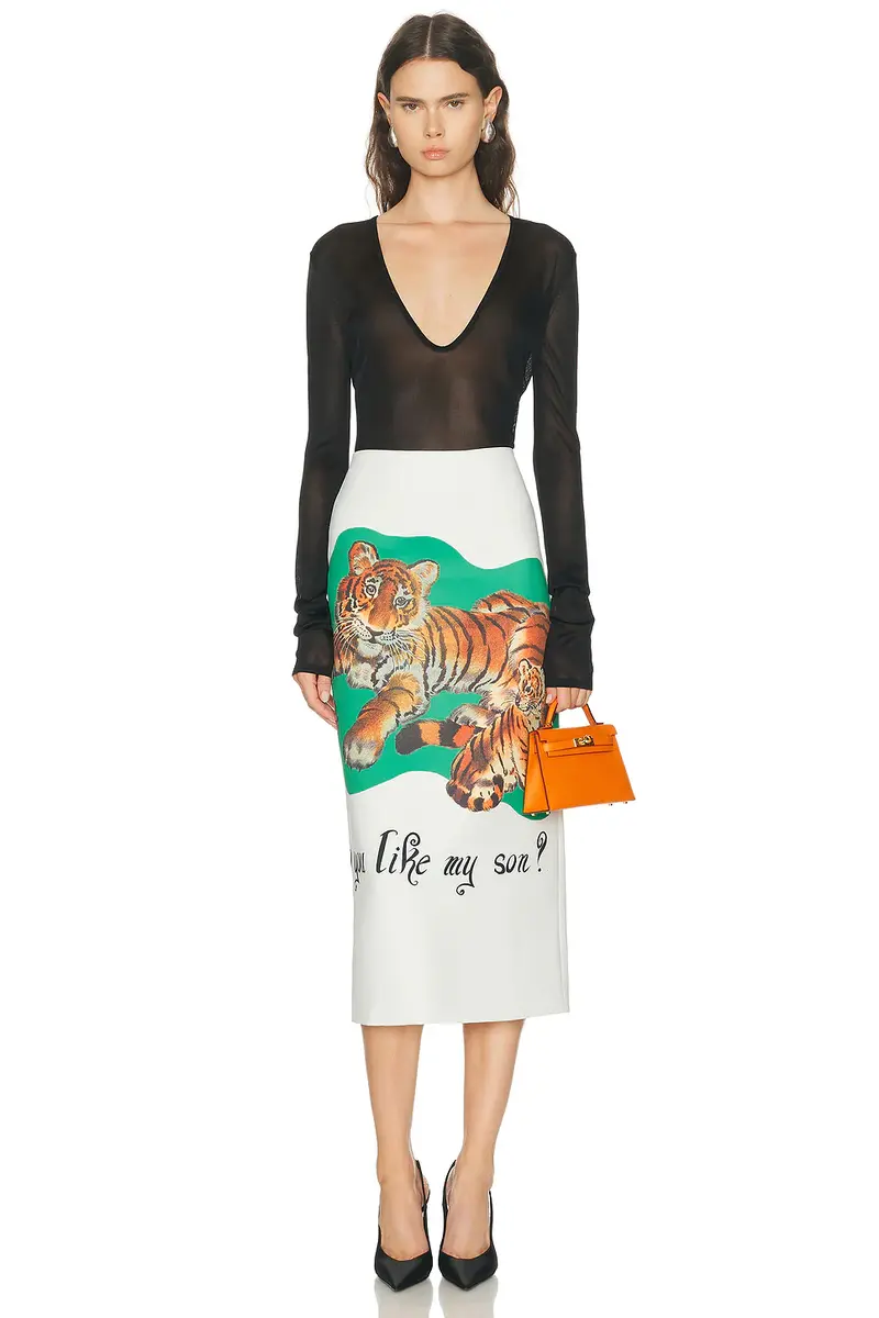 Brandon Maxwell Mercer Pencil Skirt | Thumbnail 5