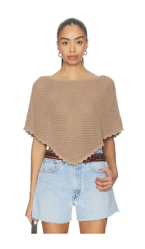 Lovers and Friends Ayla Pointelle Poncho | Thumbnail 2 Lovers and Friends Ayla Pointelle Poncho | Thumbnail 2