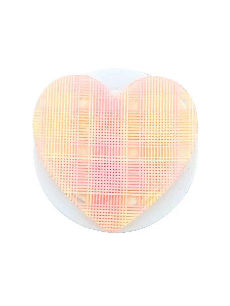 Solar Eclipse Hand-Painted Plaid Heart Grip Charm