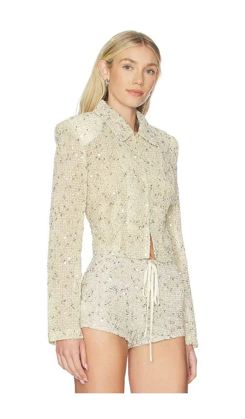 LIONESS Sequin Cropped Jacket | Thumbnail 2 LIONESS Sequin Cropped Jacket | Thumbnail 2