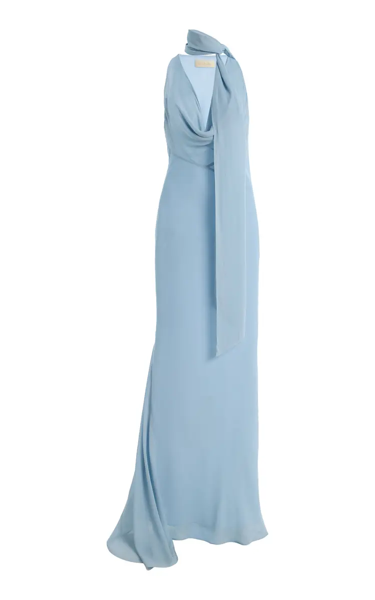 DE LA VALI Exclusive Sasini Georgette Maxi Dress | Thumbnail 7
