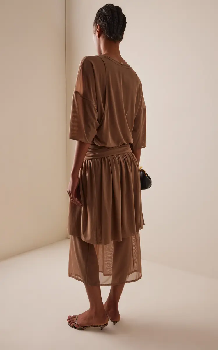 Lemaire Double-Layer Mesh Midi Dress | Thumbnail 4 Lemaire Double-Layer Mesh Midi Dress | Thumbnail 4