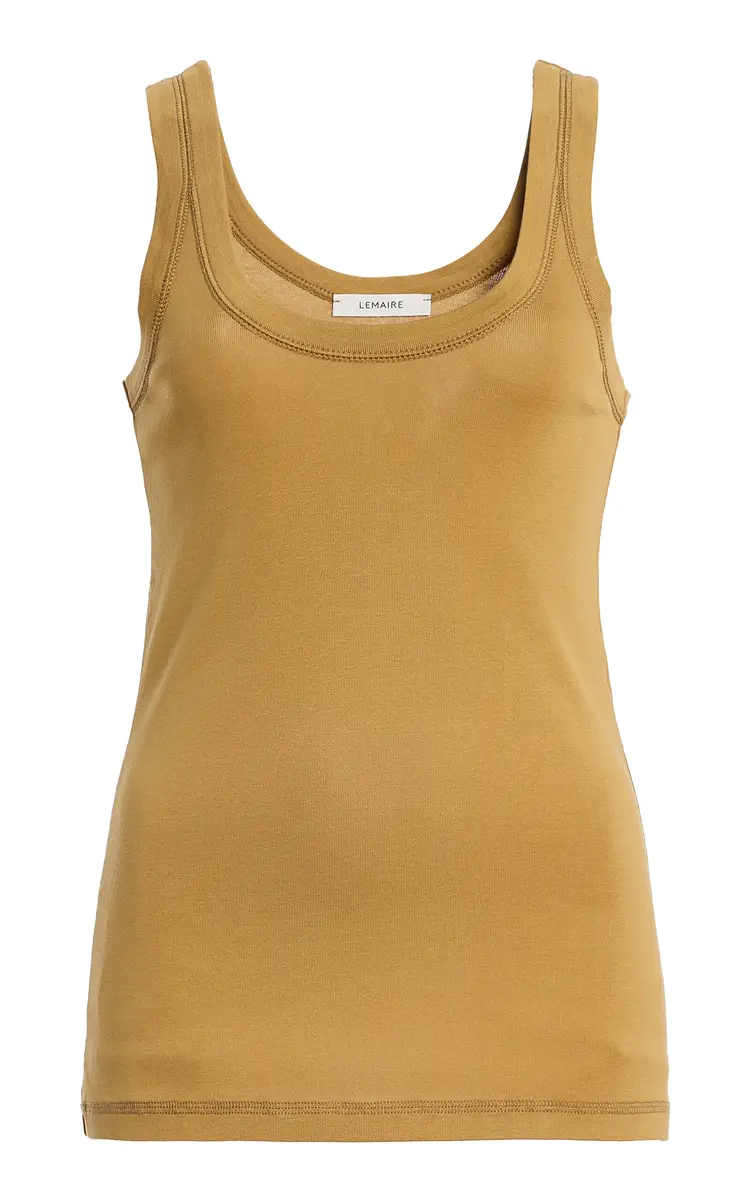Lemaire Ribbed Cotton Tank Top | Image 1 Lemaire Ribbed Cotton Tank Top | Image 1