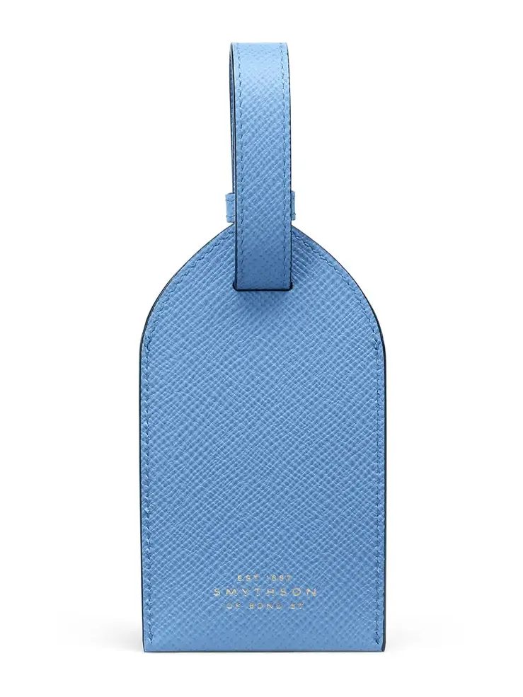 Smythson Panama Leather Luggage Tag