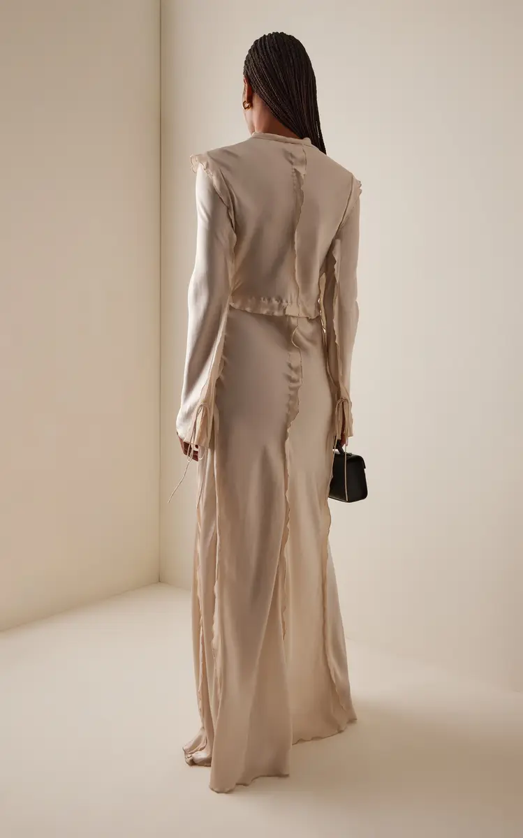SLEEPING WITH JACQUES Kerry Silk-Satin Midi Dress | Thumbnail 4 SLEEPING WITH JACQUES Kerry Silk-Satin Midi Dress | Thumbnail 4